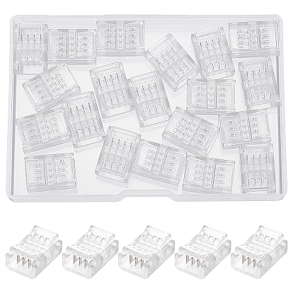 20pcs Solderless Connector Snap Joint Sewing Tools, for LED Light Bar Adaptor
