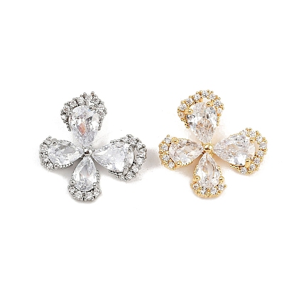 Латунные микро проложить кубического циркония подвески, бабочка