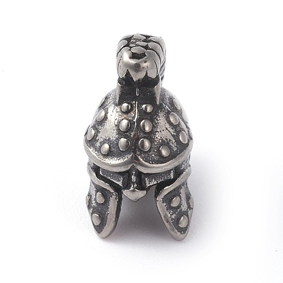 316 Surgical Stainless Steel Gladiator Helmet Beads