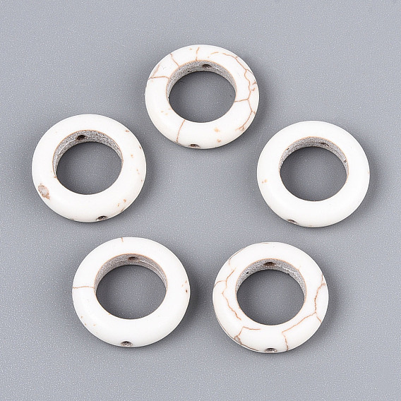 Синтетические шарики Говлит, кольцо