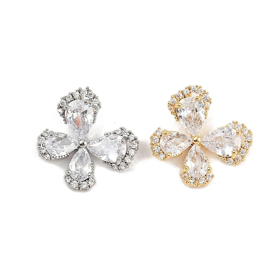 Латунные микро проложить кубического циркония подвески, бабочка