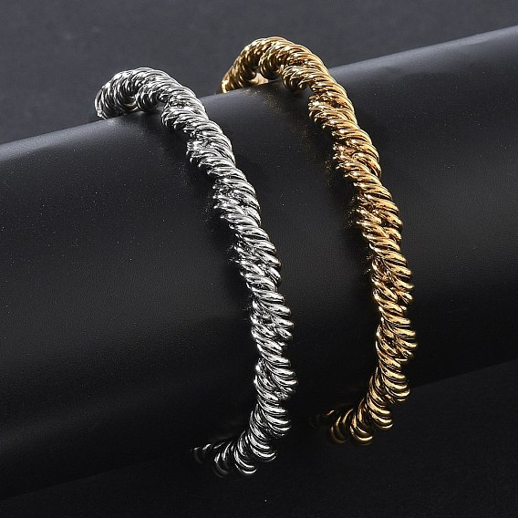 6MM 304 Stainless Steel Round Rope Chain Bracelets