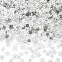 160G 19600Pcs 4 Styles Ornament Accessories, PVC Plastic Paillette/Sequins Beads, Star