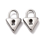 304 Stainless Steel Pendants, Triangle Lock