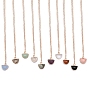 Natural & Synthetic Gemstone Pendants, with Golden Plated Brass Edge, Faceted, Half Round Charms