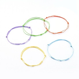 Adjustable Korean Waxed Polyester Cord Bracelets