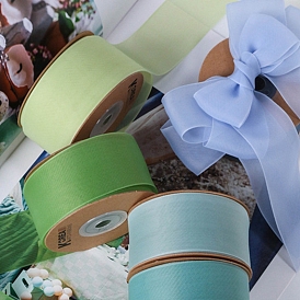 Polyester Ribbons, for Hair Bow Clips Accessories Making, Gift Packing