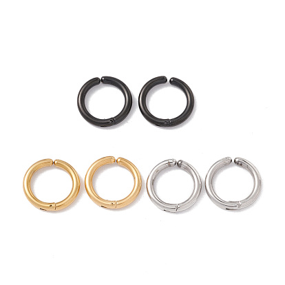 304 Stainless Steel Clip-om Earring, Round