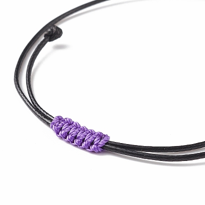 5Pcs 5 Colors Lampwork Round Evil Eye Braided Bead Bracelets Set for Women
