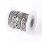 304 Stainless Steel Curb Chains, Soldered, with Spool
