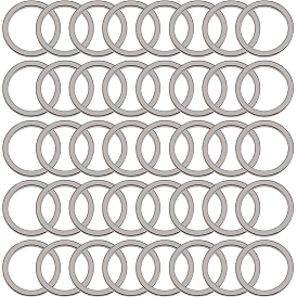100шт 304 соединительное кольцо из нержавеющей стали, без никеля , круглые кольца