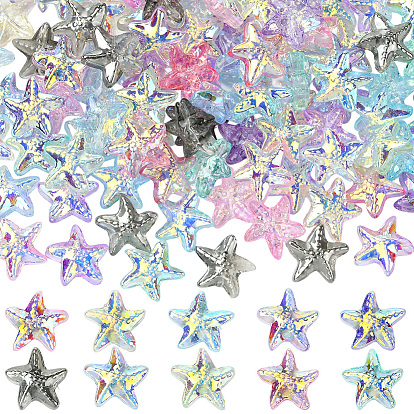 Стеклянные бусины ручной работы в виде морских звезд и рыб