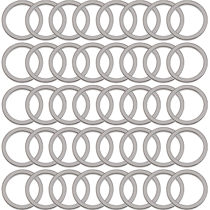 100шт 304 соединительное кольцо из нержавеющей стали, без никеля , круглые кольца