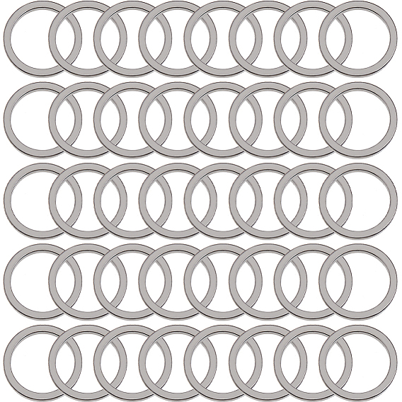 100шт 304 соединительное кольцо из нержавеющей стали, без никеля , круглые кольца