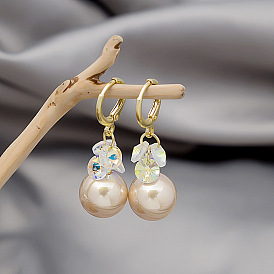 Baroque Crystal Vintage Pearl Earrings - Elegant and Versatile Ear Drops