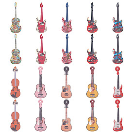 20шт 10 стили акриловые большие подвески, гитар
