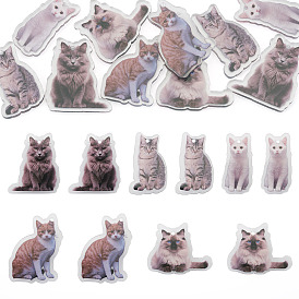 10шт 5 стили печатных акриловых подвесок, форма кошки