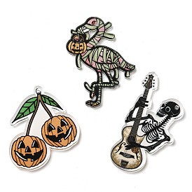 Halloween Theme Opaque Acrylic Pendants