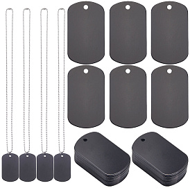 Наборы для самостоятельного изготовления ожерелий с подвесками, включая алюминиевые подвески, штамповка заготовок для бирок и изготовление ожерелий из нержавеющей стали, устойчивой к потускнению