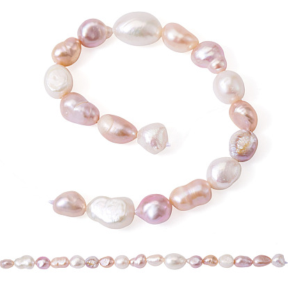 2 бусины из натурального культивированного пресноводного жемчуга, двух сторон полированной