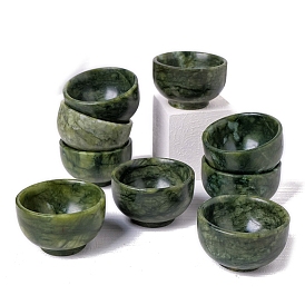 Natural Xiu Jade Singing Bowls, for Altar Ceremony Ritual Use Decorationn