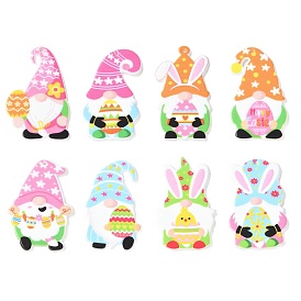 Печатные акриловые подвески, пасхальный, гном с пасхальными яйцами