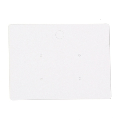 Rectangle Cardboard Jewelry Display Cards, for Hanging Earring & Necklace & Bracelet Display
