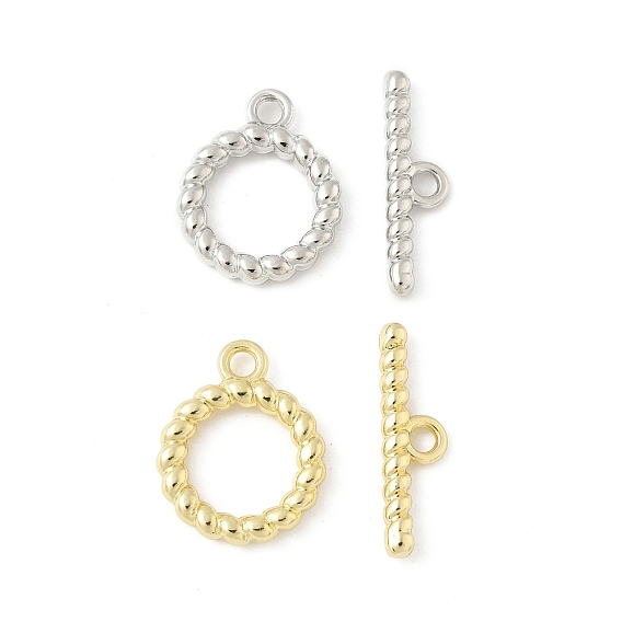 Застежка тоггл из сплава, без кадмия и без свинца, стойки покрытие, твист кольцо