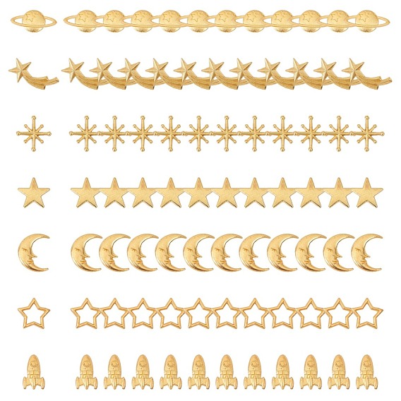 Zinc Alloy Cabochons & Links & Cabochon Enamel Settings, Mixed Shapes