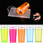 Silicone Nail Art Seal Stamp and Scraper Set, with Cap, Nail Printing Template Tool
