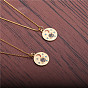 Sparkling Celestial Sweater Chain Necklace with CZ Stars and Moon