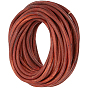 10M Cowhide Cord, Round, with 1 Set PP Plastic Spool and 1Pc Organza Gift Drawstring Bags