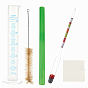 Tool Sets, Including 1Pc Glass Alcoholometer, 1Pc Plastic Measuring Cups, 1Pc Pig Hair Beaker Brush, 3Pcs Suede Fabric Silver Polishing Cloth