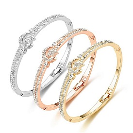 Alloy Star & Moon Hinged Bangle for Women