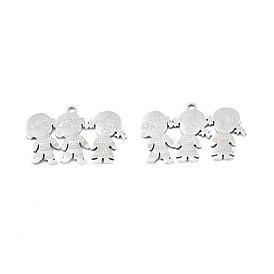 201 Stainless Steel Pendants, Girl & Boy