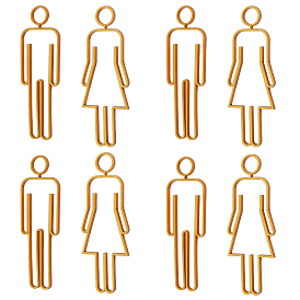 8Набор акриловых самоклеящихся наклеек, туалетный знак, Женщина мужчина