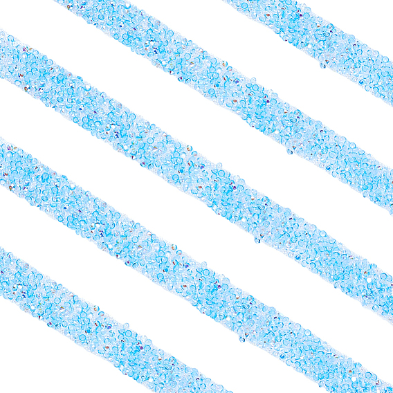 Самоклеящиеся смоляные стразы и пластиковая лента, для аксессуаров костюма, пояс украшение