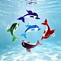 Handmade Lampwork Pendants, Dolphin Charms