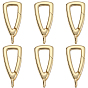 6шт. латунные пружинные кольца-затворы, долговечный, без свинца и без кадмия, стойки покрытие, треугольный шарм