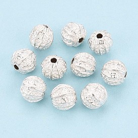 925 шарики стерлингового серебра, круглые, гофрированный