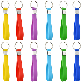 20шт. брелки из смоляного ремня с железными кольцами