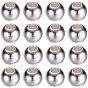 Rack Plating and PVD Vacuum Plating Brass Round Spacer Beads, Cadmium Free & Lead Free, 4mm, Hole: 2mm, about 50pcs/bag