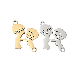 201 подвески из нержавеющей стали, Девочка Мальчик