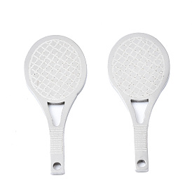 Placage ionique (ip) 201 pendentifs en acier inoxydable, Coupe au laser, raquette de tennis