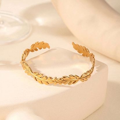 304 женские браслеты-манжеты из нержавеющей стали, лист