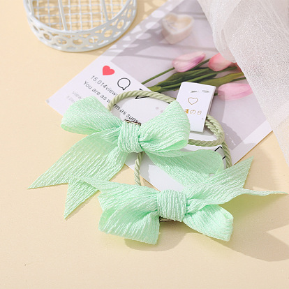 Sweet Butterfly Hair Ties for Women, Cute Ponytail Holders with Bowknots