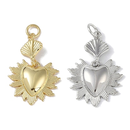 Стойки обшивки латунные подвески, с прыжковых колец, без кадмия и без свинца, долговечный, сердце