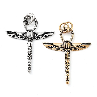 Тибетский стиль 304 подвески из нержавеющей стали, крыло