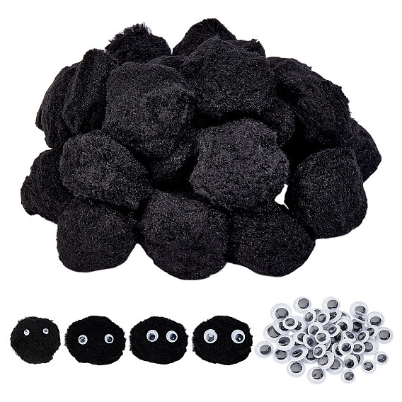 Наборы для изготовления кукол своими руками, в том числе мягкий помпон из искусственного меха лисы и пластиковые кабошоны-глаза