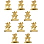 10Pcs Brass Charms, Long-Lasting Plated, with Jump Rings, Windmill